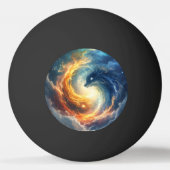 Two sea monsters chase each other, fantasy  卓球ボール (裏面)