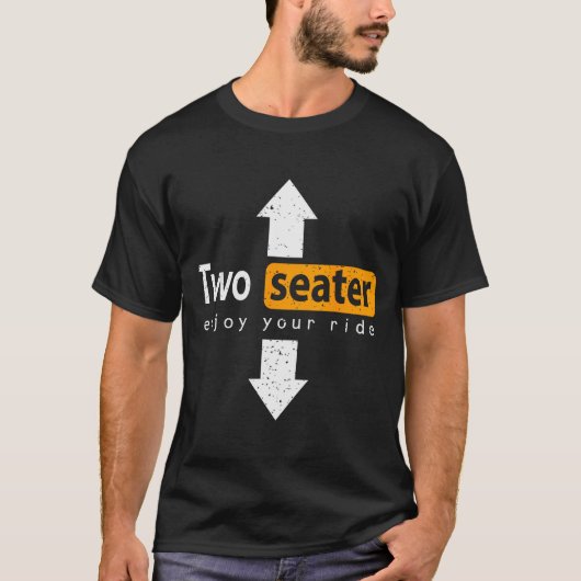 Two-seater Enjoy The Ride Funny Swingers Wife Swap Tシャツ (正面)