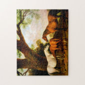 Two Shaft Mares and a Foal by George Stubs ジグソーパズル (縦)