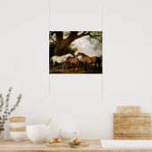 Two Shafto Mares and a Foal, 1774 ポスター (キッチン)