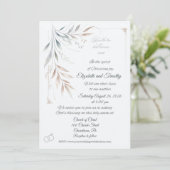 Two Shall Become One Christian Wedding Invitation 招待状 (スタンド正面)