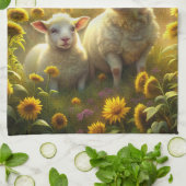 Two Sheep キッチンタオル (折り畳み)