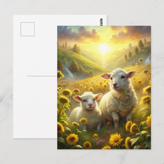 Two Sheep ポストカード (正面/裏面)