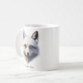 Two-Sided Arctic Fox Coffee Mug Design コーヒーマグカップ (正面左)