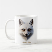 Two-Sided Arctic Fox Coffee Mug Design コーヒーマグカップ (左)