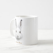 Two-Sided Arctic Hare Coffee Mug Design コーヒーマグカップ (正面左)
