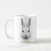 Two-Sided Arctic Hare Coffee Mug Design コーヒーマグカップ (左)