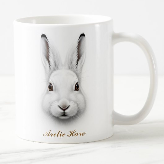 Two-Sided Arctic Hare Coffee Mug Design コーヒーマグカップ