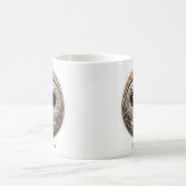 Two-Sided Barred Owl Coffee Mug Design コーヒーマグカップ (中央)