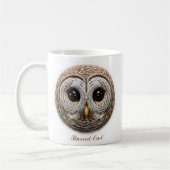 Two-Sided Barred Owl Coffee Mug Design コーヒーマグカップ (左)
