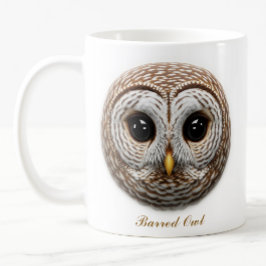 Two-Sided Barred Owl Coffee Mug Design コーヒーマグカップ