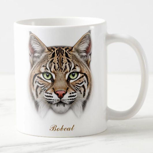 Two-Sided Bobcat Coffee Mug Design コーヒーマグカップ