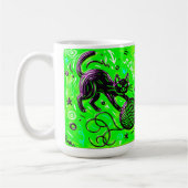 Two-Sided Cat コーヒーマグカップ (左)