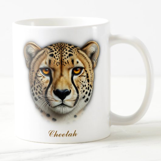 Two-Sided Cheetah Coffee Mug Design コーヒーマグカップ