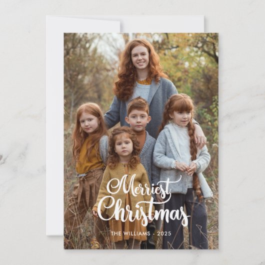 Two Sided Christmas Photo Cards シーズンカード (正面)