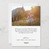 Two Sided Christmas Photo Cards シーズンカード (裏面)