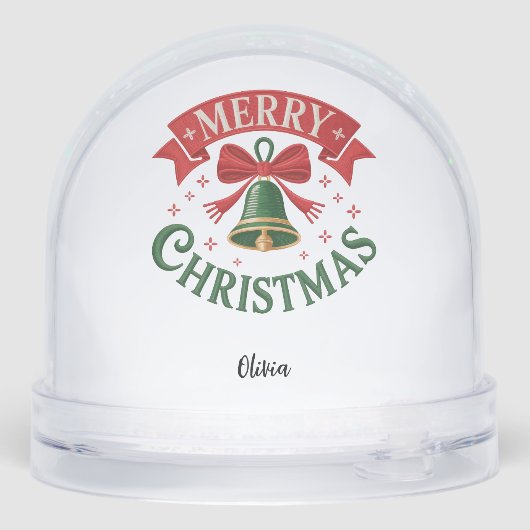 Two-Sided Customizable Snow Globe Snow Globe (裏面)