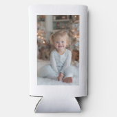 Two Sided Family Holiday Photos スリム缶クーラー (裏面)