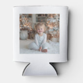 Two Sided Family Holiday Square Photos 缶クーラー (正面)