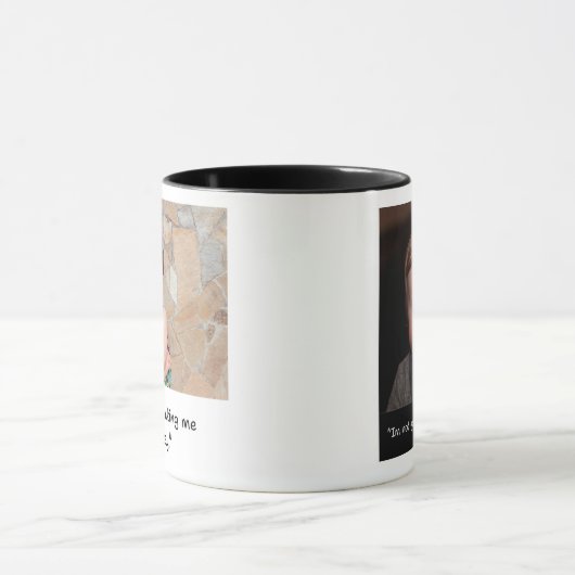 Two-sided funny child sayings mug マグカップ (中央)