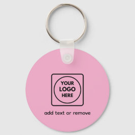 Two Sided Logo QR Code Blush Pink Keychains キーホルダー