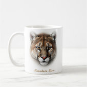 Two-Sided Mountain Lion Coffee Mug Design コーヒーマグカップ (左)