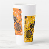 Two-Sided Neon Cat カフェラテマグ (正面)