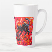  Two-Sided Pink Cat カフェラテマグ (右)