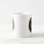 Two-Sided Short-eared Owl Coffee Mug Design コーヒーマグカップ (中央)