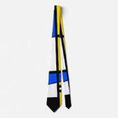 Two Sides Of Ethnicity Yellow Blue Black White ネクタイ (正面)