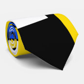 Two Sides Of Ethnicity Yellow Blue Black White ネクタイ (ロール)