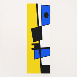 Two Sides Of Ethnicity Yellow Blue Black White ヨガマット