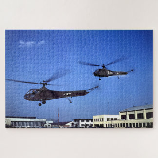 Two Sikorsky YR-4B Helicopters in Flight ジグソーパズル