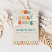 Two Silly Goose 2歳の誕生日パーティー招待状 招待状