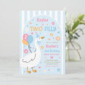 Two Silly Goose 2歳の誕生日パーティー 春の誕生日 招待状 (スタンド正面)