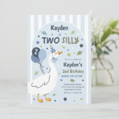 Two Silly Goose 2歳の誕生日パーティー 春の誕生日 招待状 (スタンド正面)