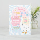Two Silly Goose 2歳の誕生日パーティー 春の誕生日 招待状 (スタンド正面)