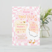 Two Silly Goose 2歳の誕生日パーティー 春の誕生日 招待状 (スタンド正面)