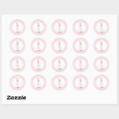 Two Silly Goose 2歳の誕生日 ピンク ラウンドシール (シート)