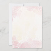 Two silly goose 2nd birthday cute floral pink 招待状 (裏面)