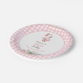 Two Silly Goose 2nd Birthday Pink  ペーパープレート (アングル)