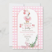 Two Silly Goose 2nd Birthday Pink Invitation 招待状 (正面)