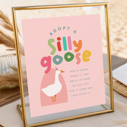 Two Silly Goose Birthday Adoption Station ポスター