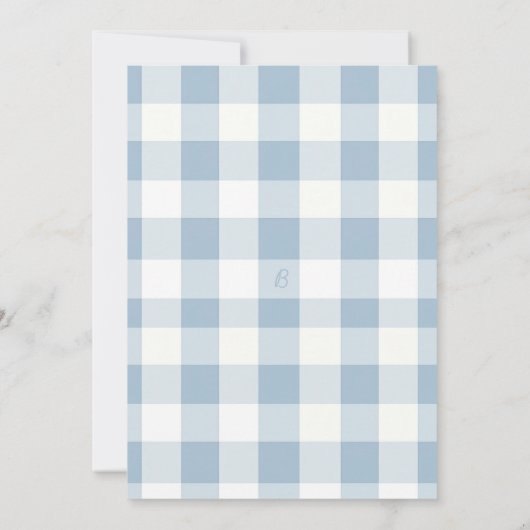 Two Silly Goose Blue Boy Second Birthday 招待状 (裏面)