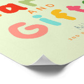 Two Silly goose Cards and Gifts Birthday Sign ポスター (角)