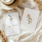 TWO Silly Goose Cowboy Western Boy 2nd Birthday 招待状