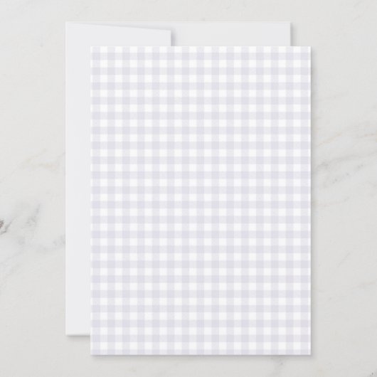 Two Silly Goose Lavender Bow Girl 2nd Birthday 招待状 (裏面)