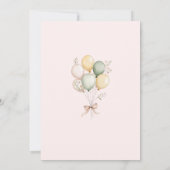 Two Silly Goose Pink Girl 2nd Birthday 招待状 (裏面)