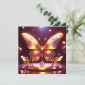 Two Small Fairies Surround A Golden Butterfly 招待状 (スタンド正面)