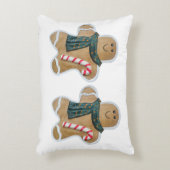 Two snowman biscuits アクセントクッション (正面(垂直))